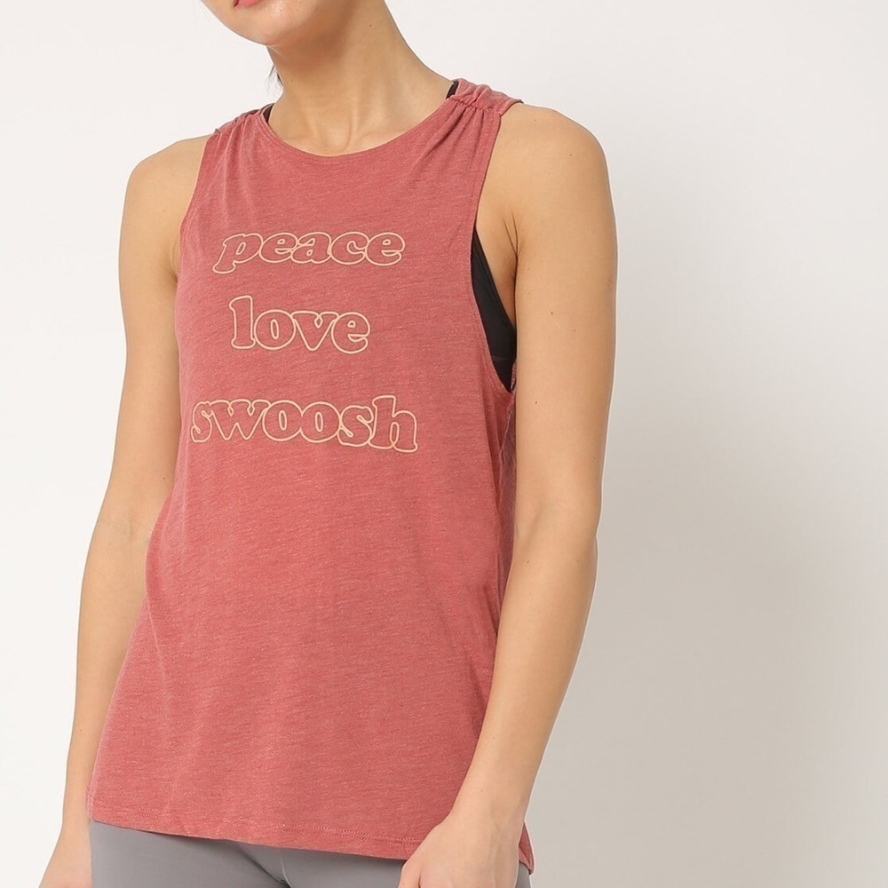 NWT Nike dri fit peace love swoosh tank size XS